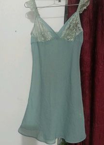 Elegant Lace Trim Slip Dress