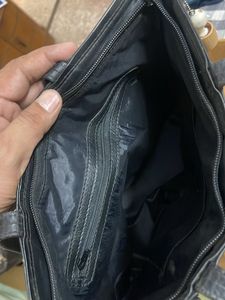 Floral Embroidered Leather Tote Bag