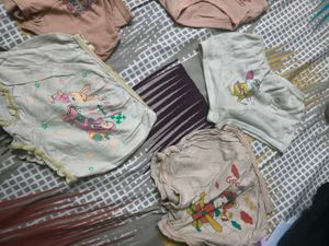 Cute Cartoon Print Cotton Briefs Girls 3-5 years