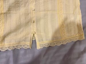 Yellow Lace Trim Cami Top from Westside (S)