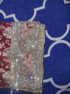 Embellished Pink dress with shalwar and dupatta