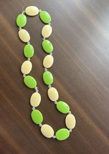 Lime &amp; Cream Statement Necklace