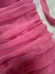 Pink Ruched Mini Dress