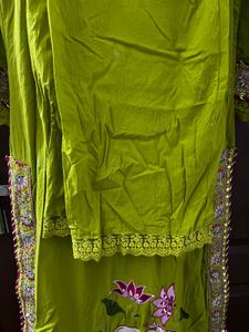 Designer Lime Green Kurta Set