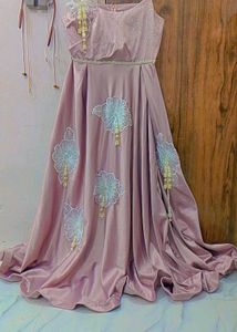 full flare heavy party wear gown