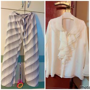 New Stylish Palazzo Pants & Elegant top Set