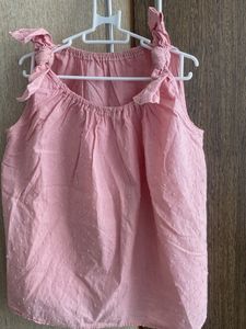 Adorable pink Balloon style top with bows 7-9 yrs