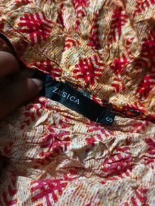 4329. Bohemian Print Wrap Dress
