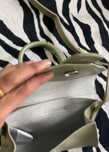 Chic Olive Green Mini Handbag
