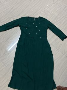 Emerald Green Midi Dress