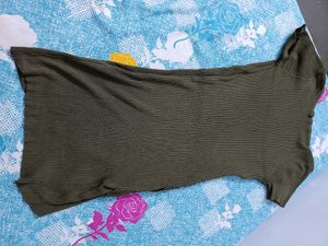Chic Ribbed Wrap Dress