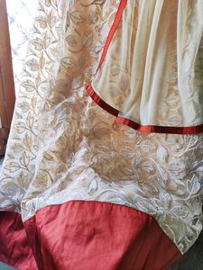 Golden Brown &amp; Creme - Indo Western Lehnga
