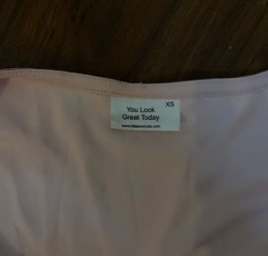 Littlebox Pink Floral Tie-Front Top