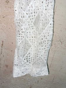White Lace Long Sleeve Top Layered