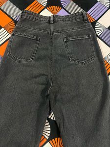 Charcoal Grey Straight Leg Jeans