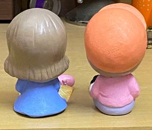 Cute Couple Figurine Set - 2Pcs
