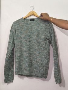 Men's Textured Crew Neck Sweater