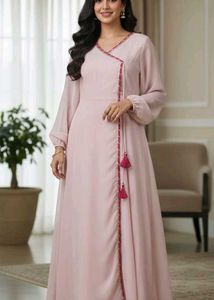 New Never used pink Angrakha style gown ❣️
