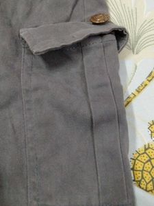 Gray Cargo Joggers