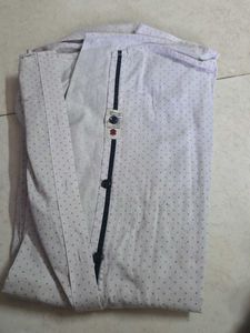 Men's White Printed Formal Shirt