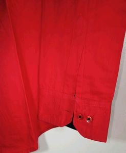 RED FULL SLEEVES SHIRT FOR MENS