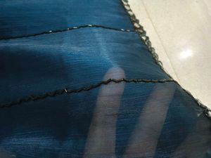 Elegant Teal Saree with Mirror Work