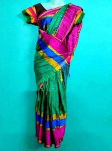 Multi colour silk saree