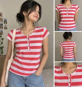 Striped Henley T-Shirt