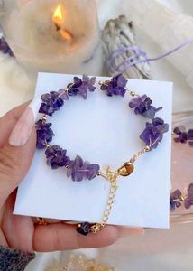 Amethyst Chip Bracelet