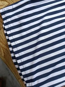 black and white strip lycra plazzo