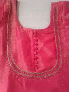 Elegant Pink Embroidered Blouse