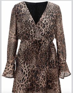 Leopard Print Mini Dress