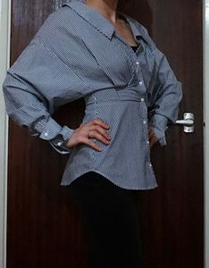 H &amp; M Stylish Striped Button-Up Shirt