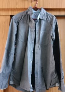 38 M size Grey Colour Gents Formal Shirt