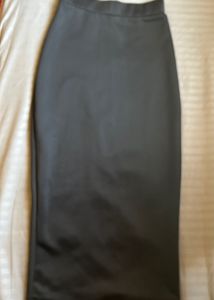 Sleek Black Skirt with Cutout Detail