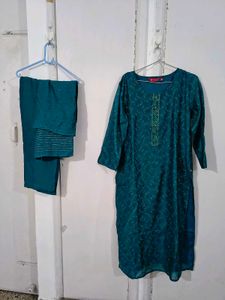 Elegant Teal Kurta Set