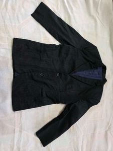 Men's Pinstripe Double-Breasted Blazer