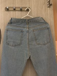 Light Wash Ripped Flare Jeans