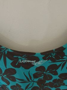 Teal Floral Swimsuit Tankini Set
