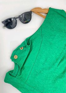 Stylish Unique green Crop Top