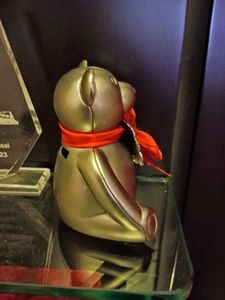 Silver Teddy Bear Figurine