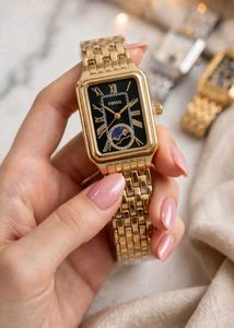 fossil sun moon working watch ladies