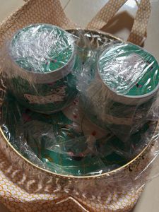 dry fruit tray with jar