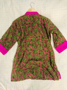 Floral Print Short Top tunic Kurta