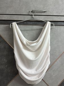 Chic Ruched Draped/Off Shoulder Top