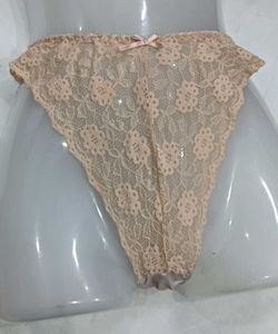 Sheer Lace ❤️‍🔥Thong with Bow Detail