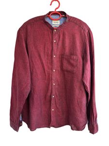 Men's Red Band Collar Shirt