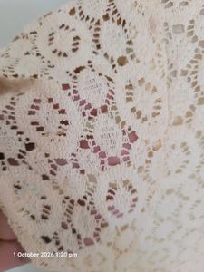 Cream Lace Kurta
