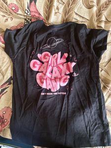Black Graphic T-Shirt | "Girl Galaxy Gang"