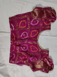 Vibrant Pink Ghatchola Saree with blouse